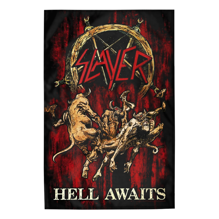 Флаг (текстильный постер) SLAYER - HELL AWAITS (fol-019) Флаг (текстильный постер) SLAYER - HELL AWAITS (fol-019)