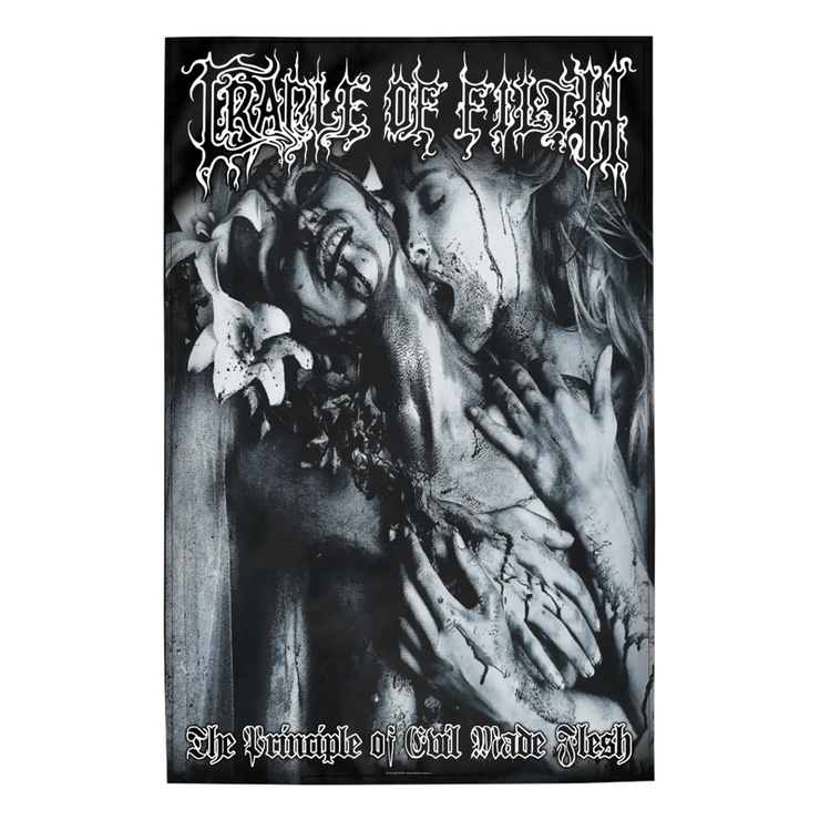 Флаг (текстильный постер) CRADLE OF FILTH - THE PRINCIPLE OF EVIL MADE FLESH (fol-029) Флаг (текстильный постер) CRADLE OF FILTH - THE PRINCIPLE OF EVIL MADE FLESH (fol-029)