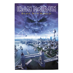 Флаг (текстильный постер) IRON MAIDEN - BRAVE NEW WORLD (fol-030)