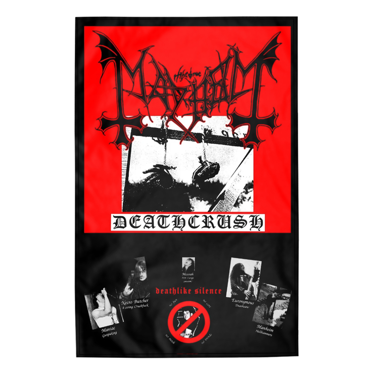 Флаг (текстильный постер) MAYHEM - DEATHCRUSH (fol-035) Флаг (текстильный постер) MAYHEM - DEATHCRUSH (fol-035)
