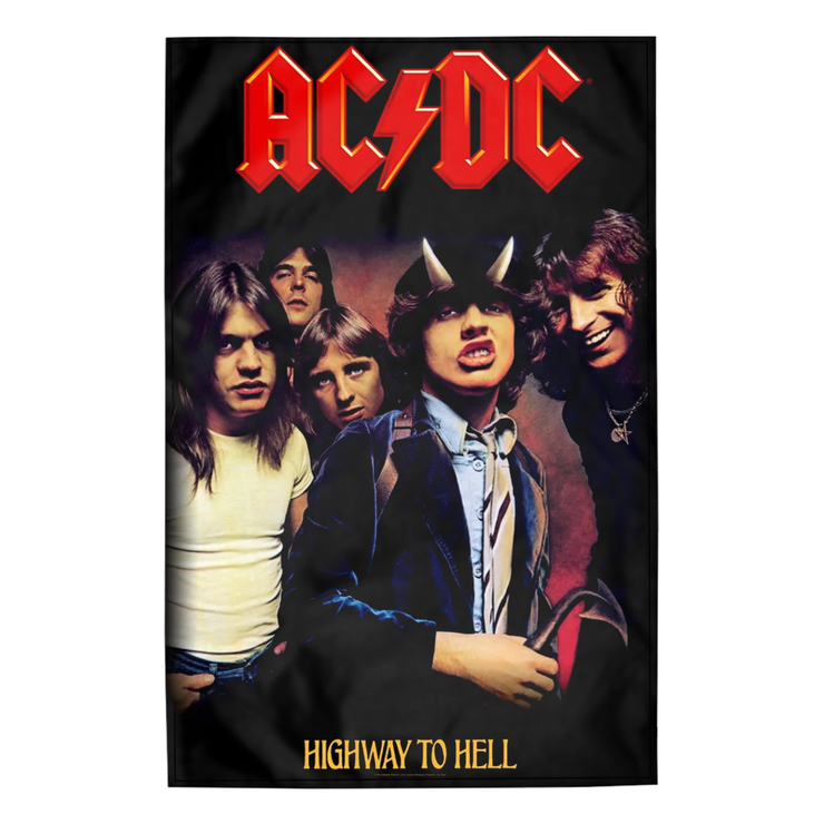 Прапор (текстильний постер) AC/DC - HIGHWAY TO HELL (fol-041)