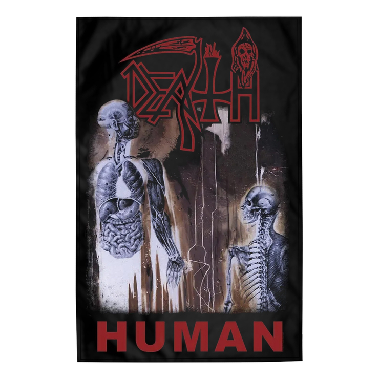 Прапор (текстильний постер) DEATH - HUMAN (fol-045) Прапор (текстильний постер) DEATH - HUMAN (fol-045)