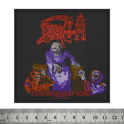 Нашивка тканая DEATH - SCREAM BLOODY GORE (ofp-044)