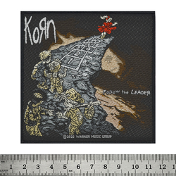 Нашивка тканая KORN - FOLLOW THE LEADER (ofp-053)