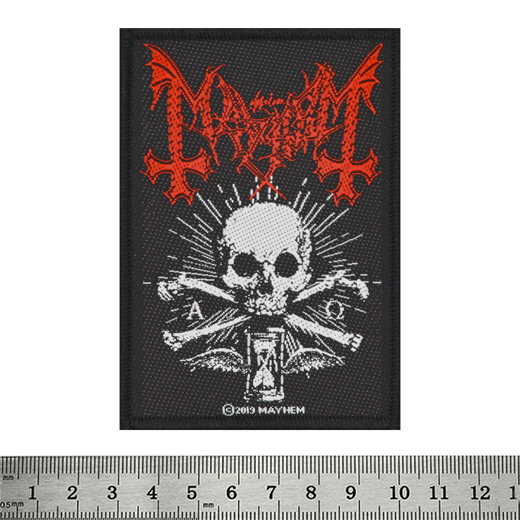 Нашивка тканая MAYHEM - ALPHA OMEGA DAEMON (ofp-057)