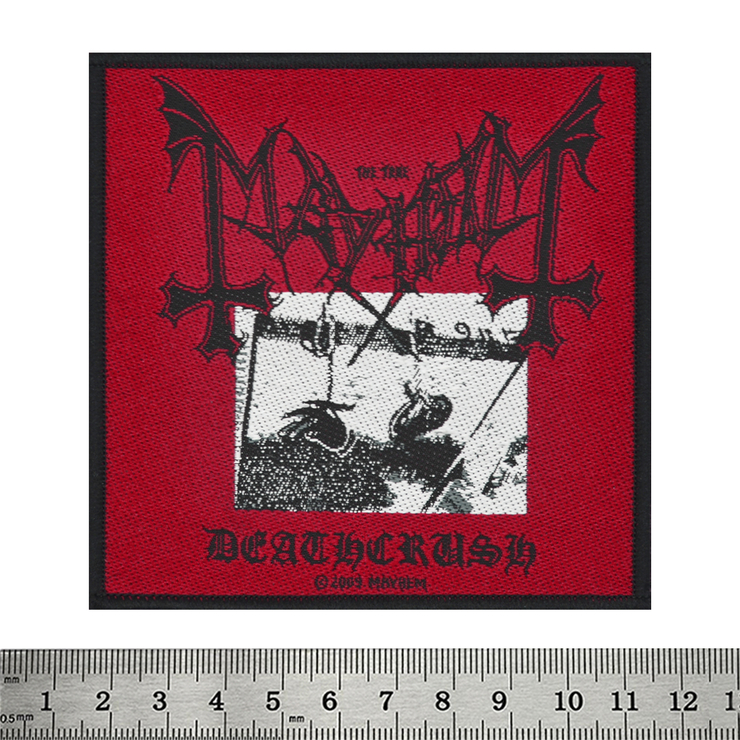 Нашивка ткана MAYHEM - DEATHCRUSH (ofp-058)
