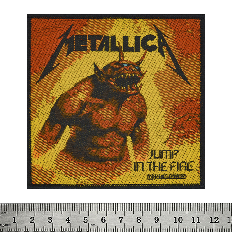 Нашивка ткана METALLICA - JUMP IN THE FIRE (ofp-065)