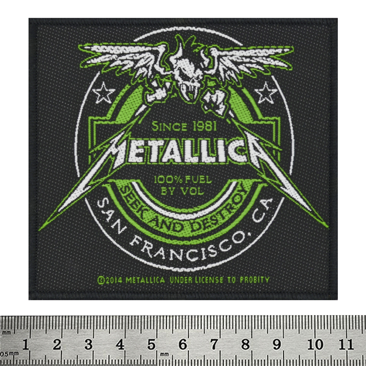 Нашивка тканая METALLICA - BEER LABEL (ofp-067) Нашивка тканая METALLICA - BEER LABEL (ofp-067)
