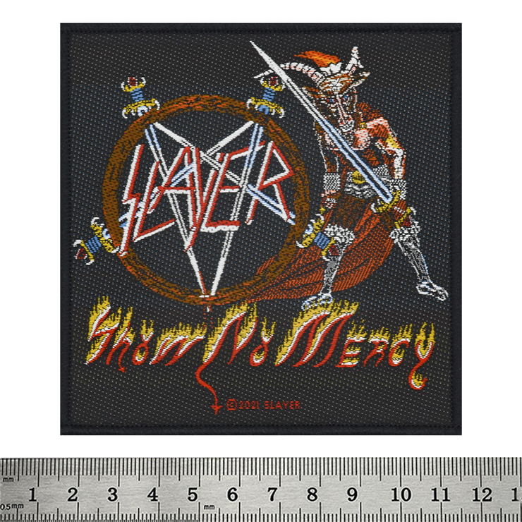 Нашивка тканая SLAYER - SHOW NO MERCY (ofp-074) Нашивка тканая SLAYER - SHOW NO MERCY (ofp-074)