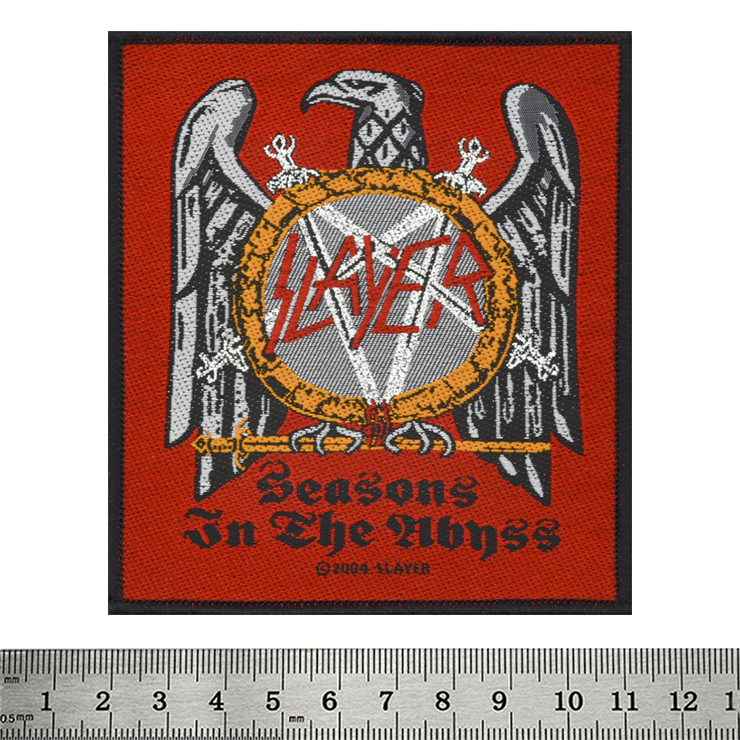 Нашивка тканая SLAYER - SEASONS IN THE ABYSS / EAGLE (ofp-076) Нашивка тканая SLAYER - SEASONS IN THE ABYSS / EAGLE (ofp-076)