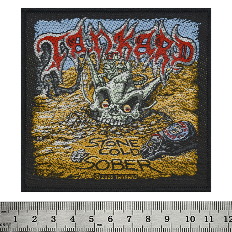 Нашивка тканая TANKARD - STONE COLD SOBER (ofp-079) Нашивка тканая TANKARD - STONE COLD SOBER (ofp-079)
