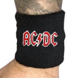 Напульсник махровий AC/DC - RED LOGO (wol-005)