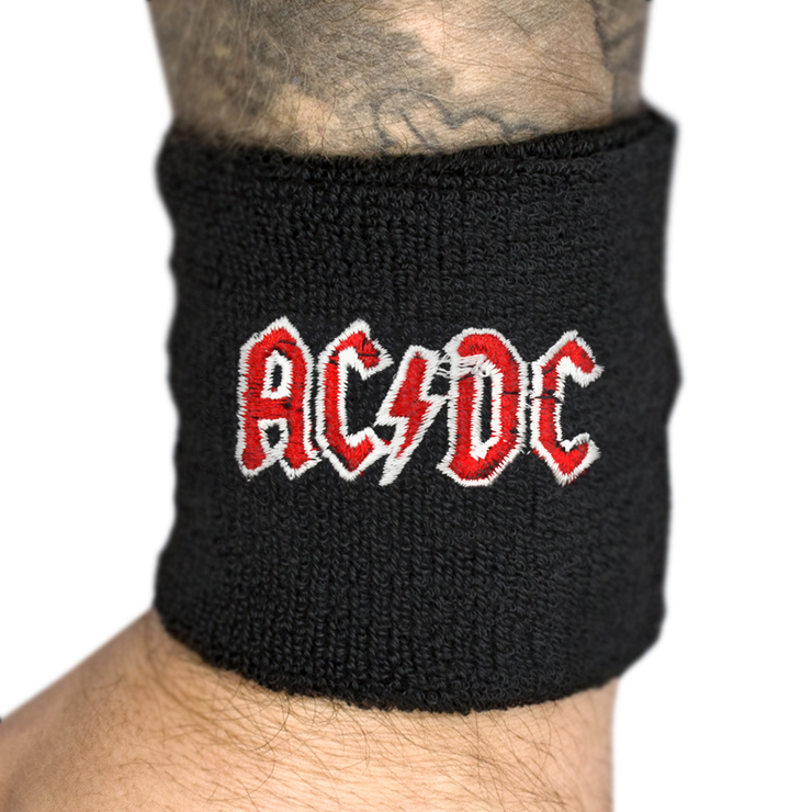 Напульсник махровий AC/DC - RED LOGO (wol-005)