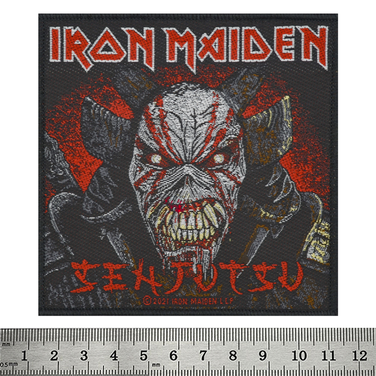 Нашивка тканая IRON MAIDEN - SENJUTSU BACK COVER в блистере (ofpb-087) Нашивка тканая IRON MAIDEN - SENJUTSU BACK COVER в блистере (ofpb-087)