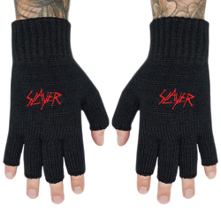 Перчатки без пальцев SLAYER - SCRATCHED LOGO (gol-004)