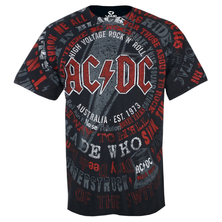 Футболка Liquid Blue AC/DC - Songs Футболка Liquid Blue AC/DC - Songs