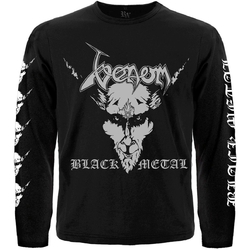 Футболка з довгим рукавом Venom "Black Metal" (666, pentagram and cross)