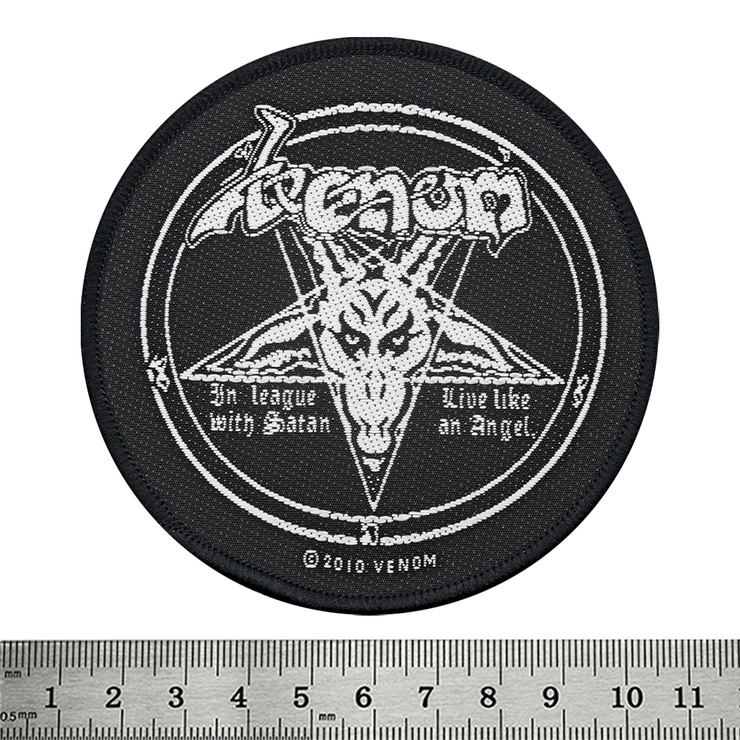 Нашивка тканая VENOM - IN LEAGUE WITH SATAN (ofp-105)