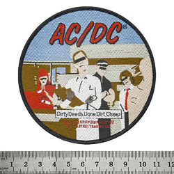 Нашивка тканая AC/DC - DIRTY DEEDS (ofp-113)