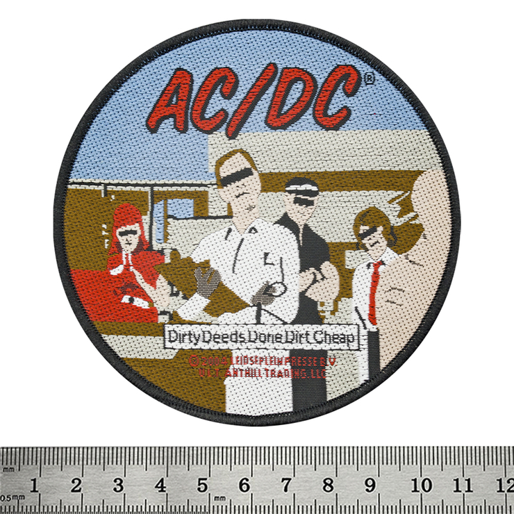 Нашивка тканая AC/DC - DIRTY DEEDS (ofp-113) Нашивка тканая AC/DC - DIRTY DEEDS (ofp-113)