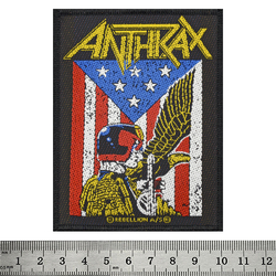 Нашивка ткана ANTHRAX - JUDGE DREDD (ofp-117)