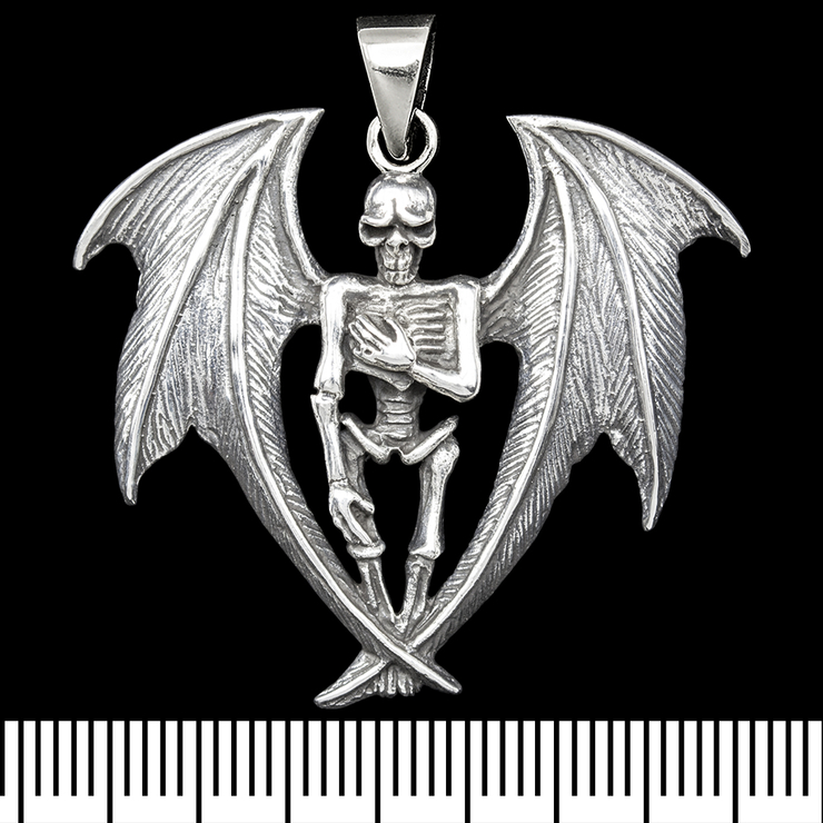 Кулон Скелет с крыльями (серебро, 925 проба) (sp-220) Кулон Скелет с крыльями (серебро, 925 проба) (sp-220)