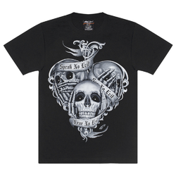 Футболка Skulls - See No Evil, Hear No Evil, Speak No Evil (3D, світиться в темряві) (Rock Chang, 3D-Special Effects-The Absolute collections-glow in the dark)