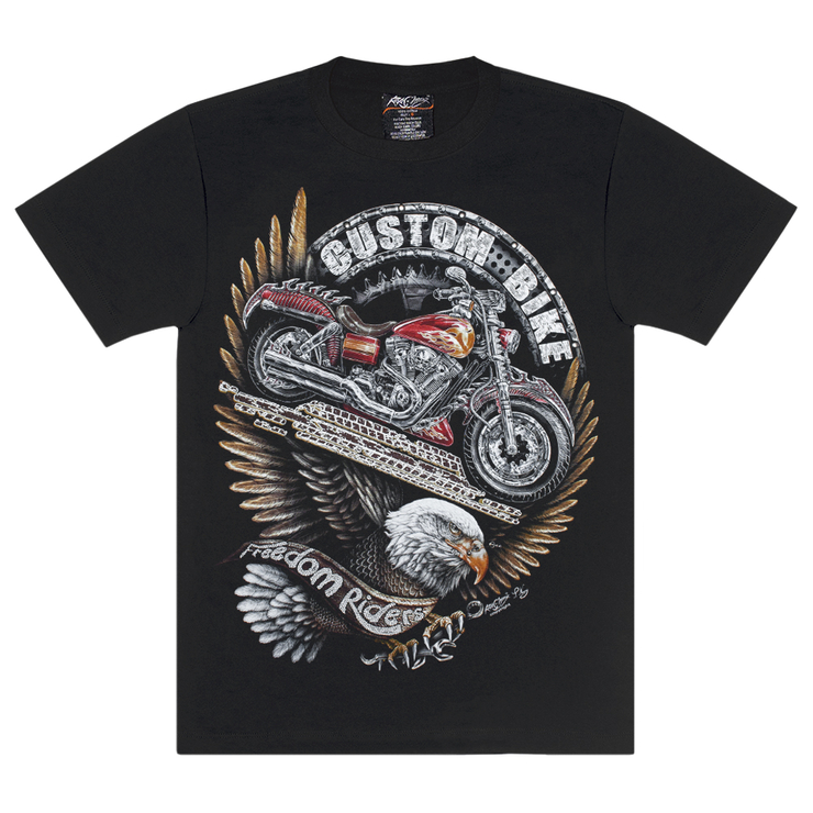 Футболка Custom Bike - Freedom Riders (3D, светится в темноте)