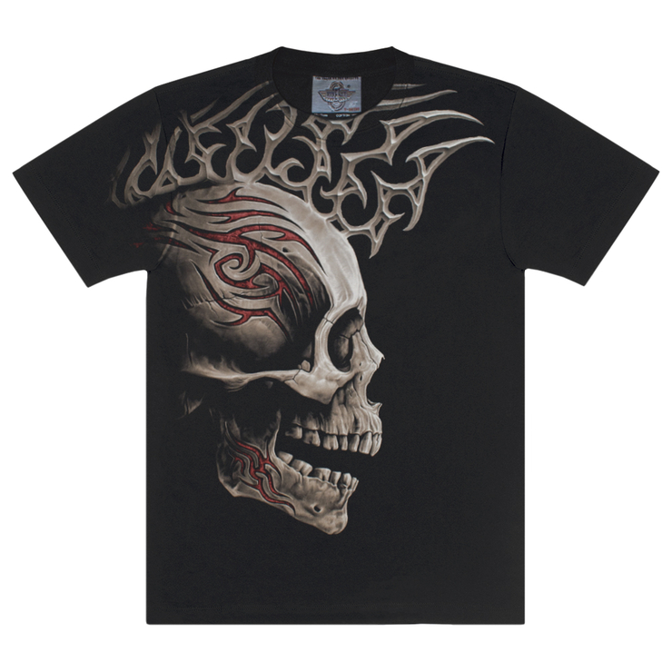 Футболка Череп с красным узором (Rock Eagle, Total t-shirt) Футболка Череп с красным узором (Rock Eagle, Total t-shirt)