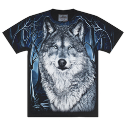 Футболка Волк в лесу (Rock Eagle, Total t-shirt) Футболка Волк в лесу (Rock Eagle, Total t-shirt)