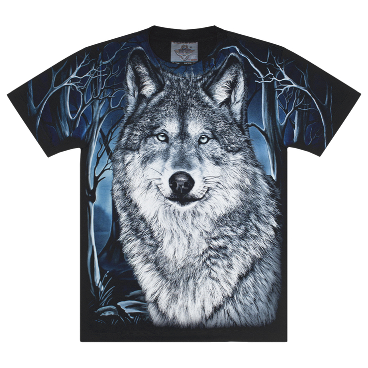 Футболка Волк в лесу (Rock Eagle, Total t-shirt) Футболка Волк в лесу (Rock Eagle, Total t-shirt)