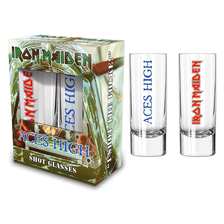 Подарунковий набір чарок IRON MAIDEN - ACES HIGH (wgol-006) Подарунковий набір чарок IRON MAIDEN - ACES HIGH (wgol-006)