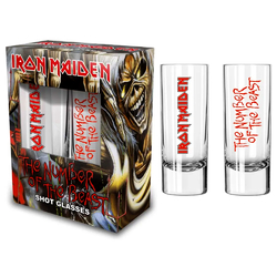 Подарочный набор рюмок IRON MAIDEN - NUMBER OF THE BEAST (wgol-007)