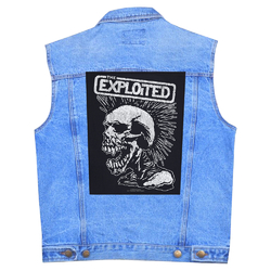 Нашивка наспинная катаная THE EXPLOITED - VINTAGE SKULL (olbp-021)