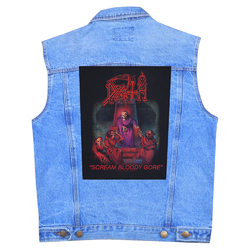 Нашивка наспинная катаная DEATH - SCREAM BLOODY GORE (olbp-022)
