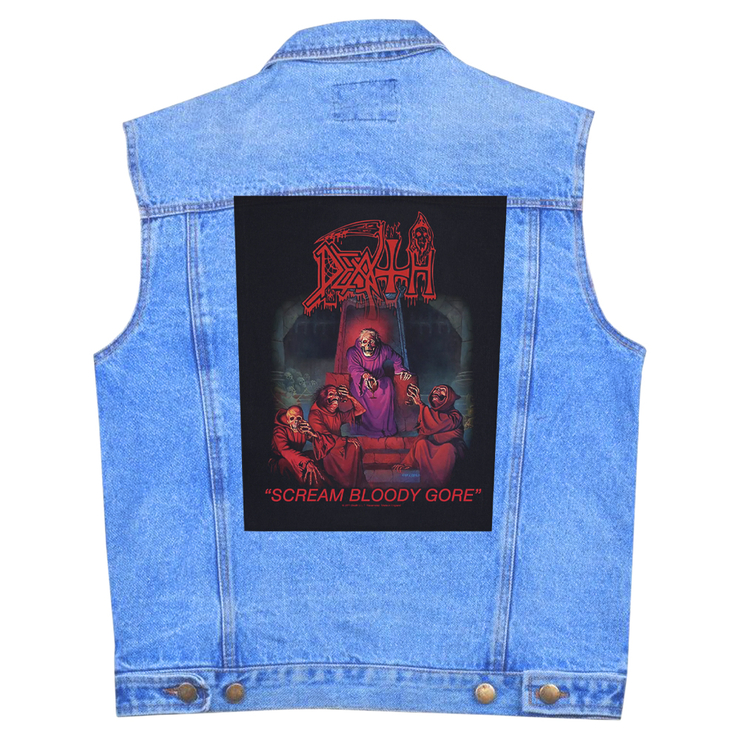 Нашивка наспинная катаная DEATH - SCREAM BLOODY GORE (olbp-022)