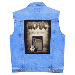 Нашивка наспинная катаная AC/DC - IN ROCK WE TRUST (olbp-024) Нашивка наспинная катаная AC/DC - IN ROCK WE TRUST (olbp-024)