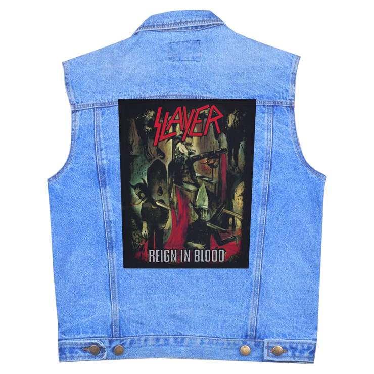 Нашивка наспинная катаная SLAYER - REIGN IN BLOOD (olbp-026) Нашивка наспинная катаная SLAYER - REIGN IN BLOOD (olbp-026)