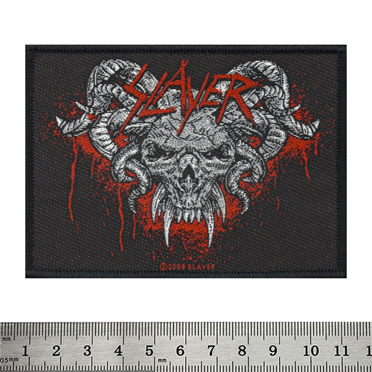 Нашивка тканая SLAYER - DEMONIC (ofp-128) Нашивка тканая SLAYER - DEMONIC (ofp-128)