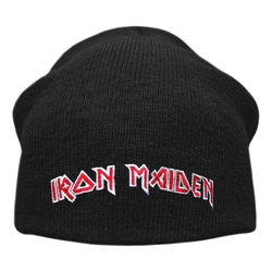 Шапка бини IRON MAIDEN - LOGO (с вышитым логотипом) heol-003