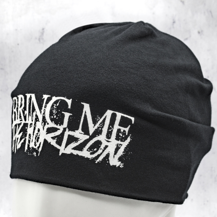 Шапка BRING ME THE HORIZON - HORROR LOGO (з друкованим логотипом) hpol-009 Шапка BRING ME THE HORIZON - HORROR LOGO (з друкованим логотипом) hpol-009