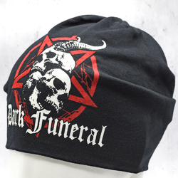 Шапка DARK FUNERAL - SKULLS & PENTAGRAM (з друкованим логотипом) hpol-014 Шапка DARK FUNERAL - SKULLS & PENTAGRAM (з друкованим логотипом) hpol-014