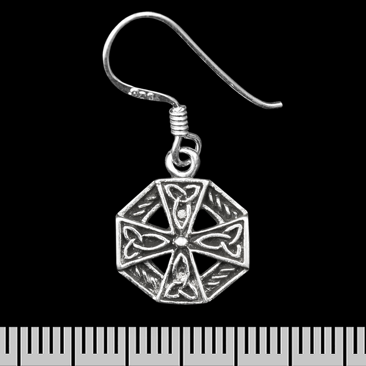 Серьга-крючок Кельтский крест (серебро, 925 проба) (ehs-030) Серьга-крючок Кельтский крест (серебро, 925 проба) (ehs-030)