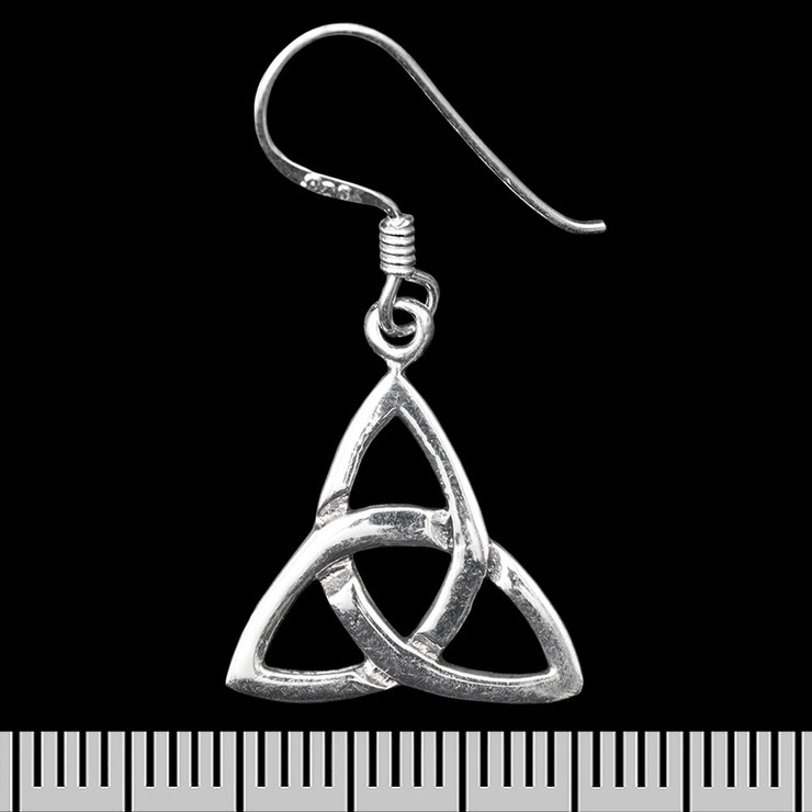 Сережка-гачок Трикветр (срібло, 925 проба) (ehs-033)