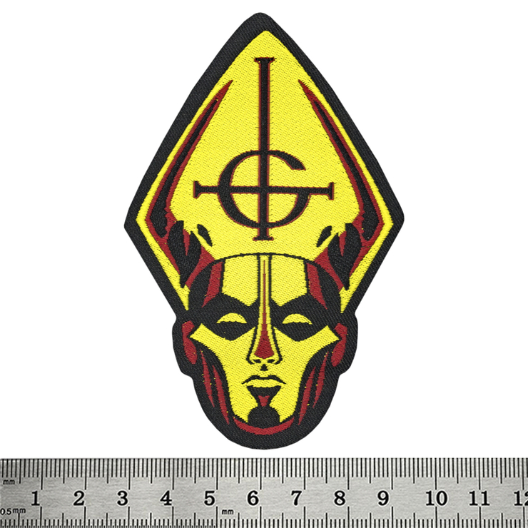 Нашивка тканая GHOST - PAPA HEAD (ofp-136)