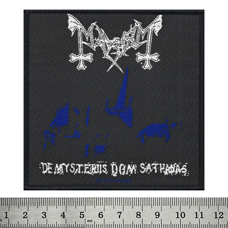Нашивка тканая MAYHEM - DE MYSTERIIS DOM SATHANAS (ofp-144) Нашивка тканая MAYHEM - DE MYSTERIIS DOM SATHANAS (ofp-144)