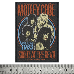 Нашивка ткана MOTLEY CRUE - SHOUT AT THE DEVIL (ofp-146) Нашивка ткана MOTLEY CRUE - SHOUT AT THE DEVIL (ofp-146)
