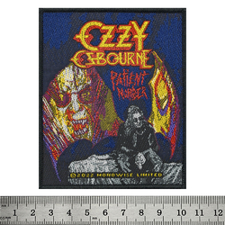 Нашивка тканая OZZY OSBOURNE - PATIENT NO. 9 (ofp-147)