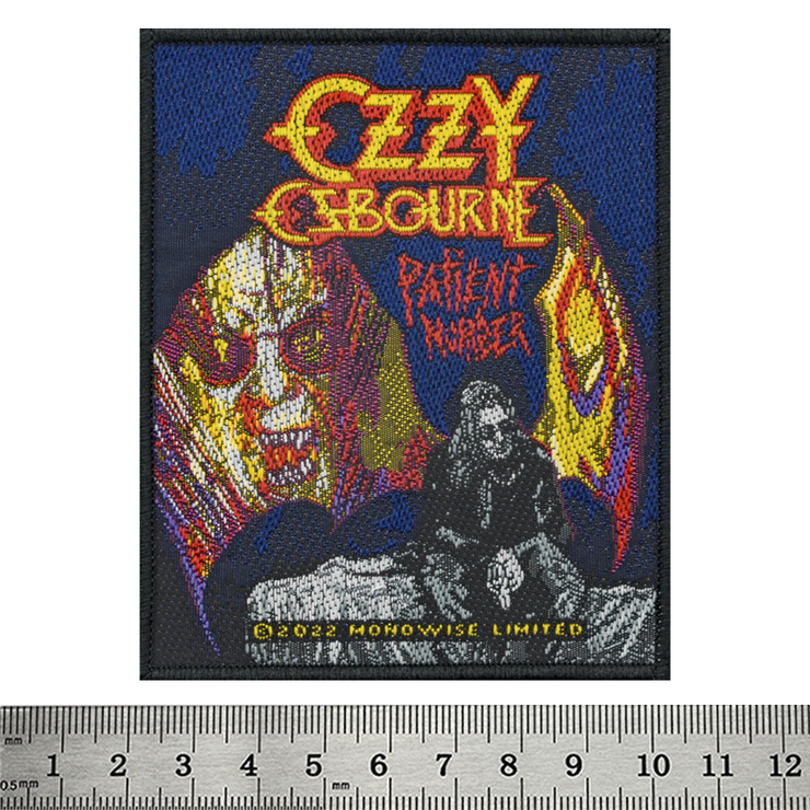 Нашивка тканая OZZY OSBOURNE - PATIENT NO. 9 (ofp-147) Нашивка тканая OZZY OSBOURNE - PATIENT NO. 9 (ofp-147)