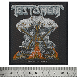 Нашивка тканая TESTAMENT - BROTHERHOOD OF THE SNAKE (ofp-148)